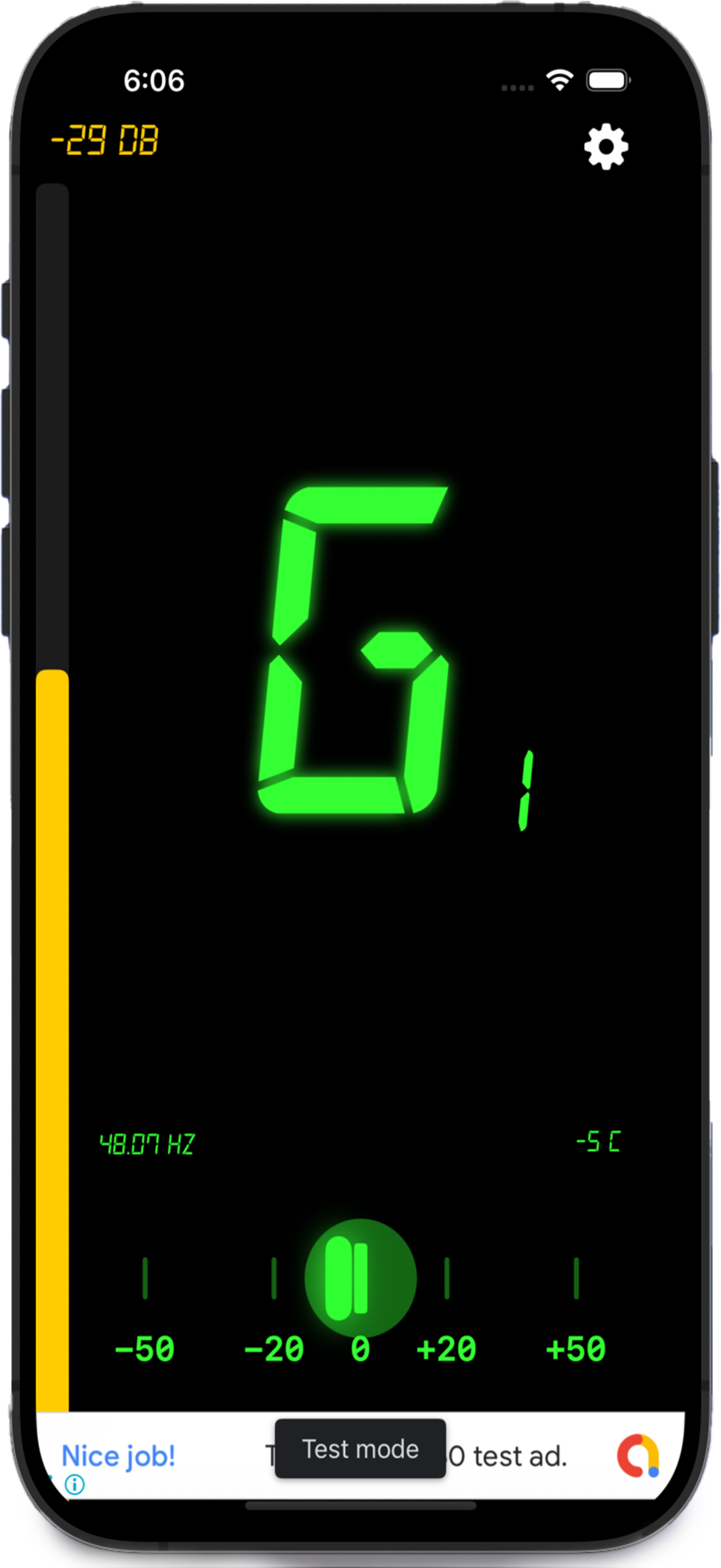 Just A Tuner app screenshot